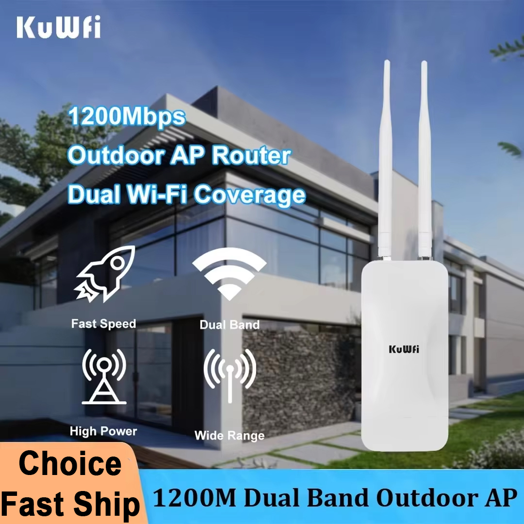 Outdoor Power Post - KuWFi High Power AP1200 Outdoor Wireless