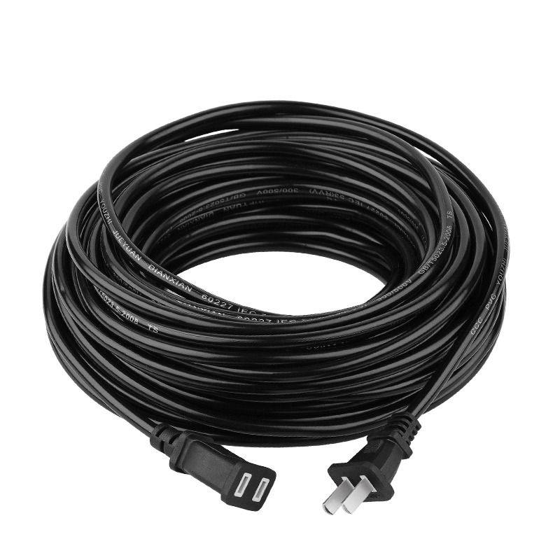 Outdoor Power Extension Cord - US Canada 2-prong Male To Female