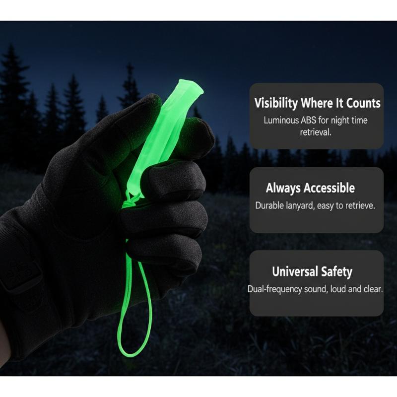 Outdoor Powersports - 1Pc Outdoor Survival Powerful Luminous Dual-frequency