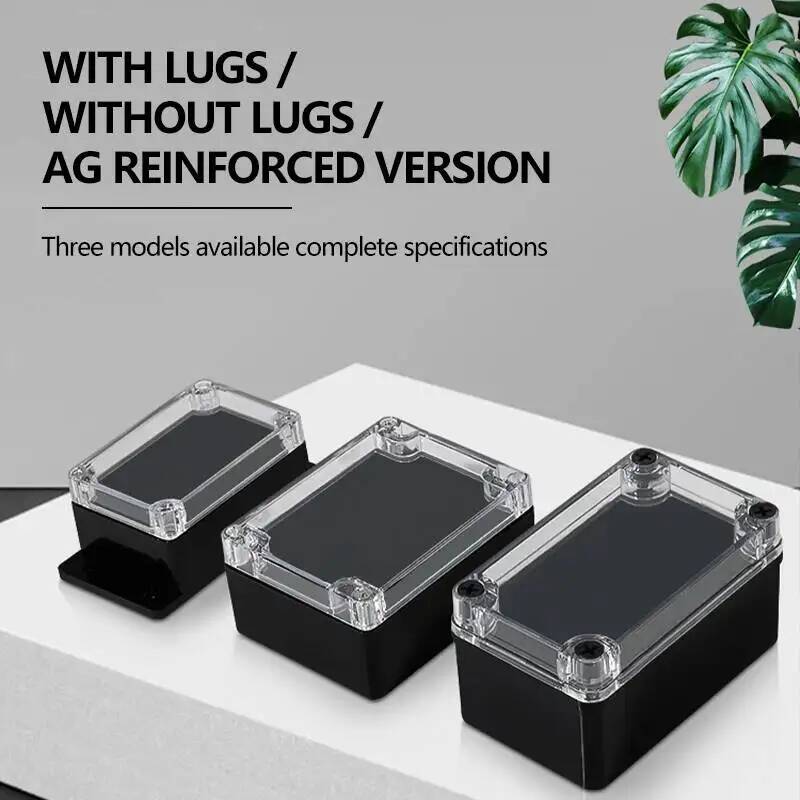 Outdoor Power Distribution Box - 2pcs Transparent Cover Waterproof Junction Box