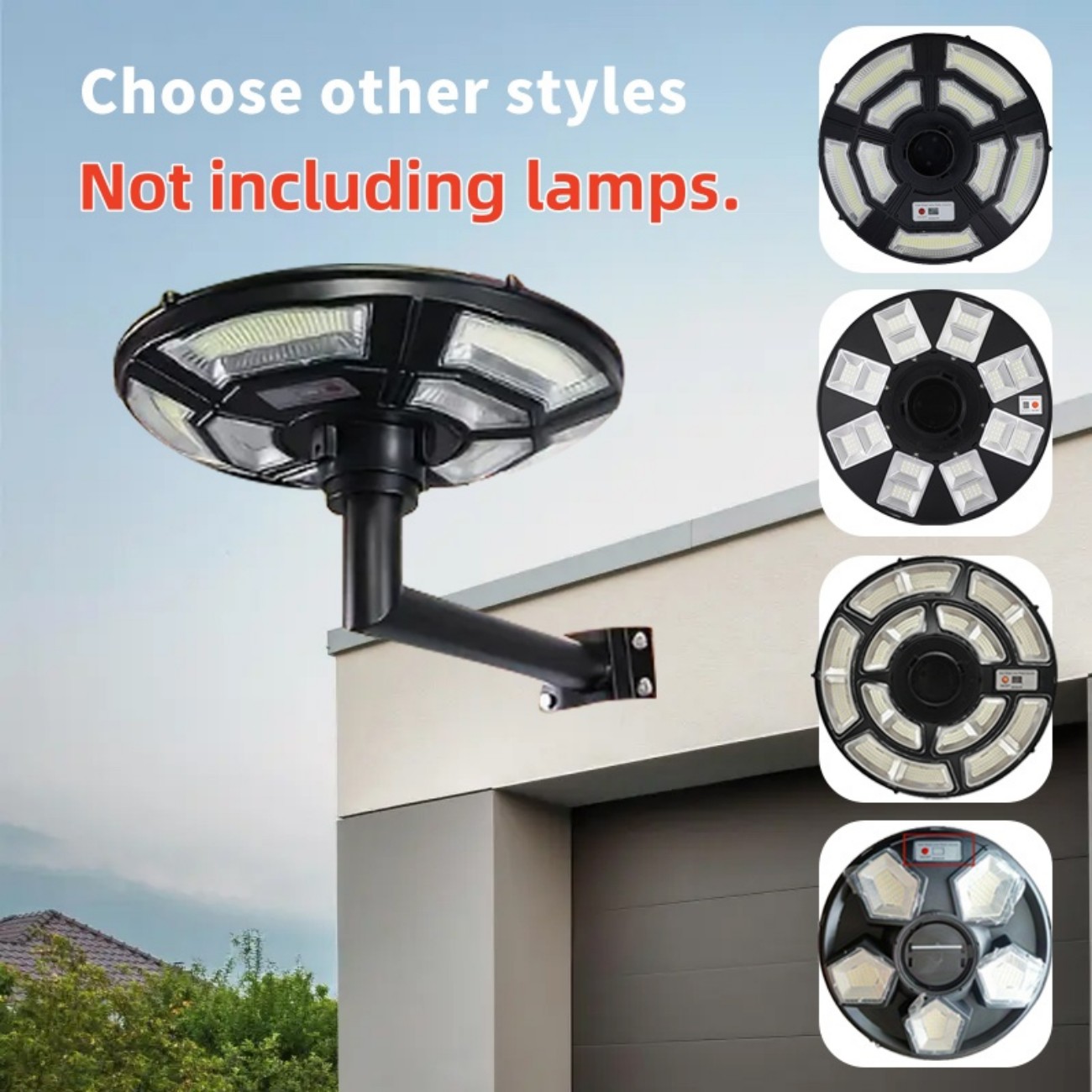 Outdoor Power Post - 90 Degree Wall Mount Bracket Lamp