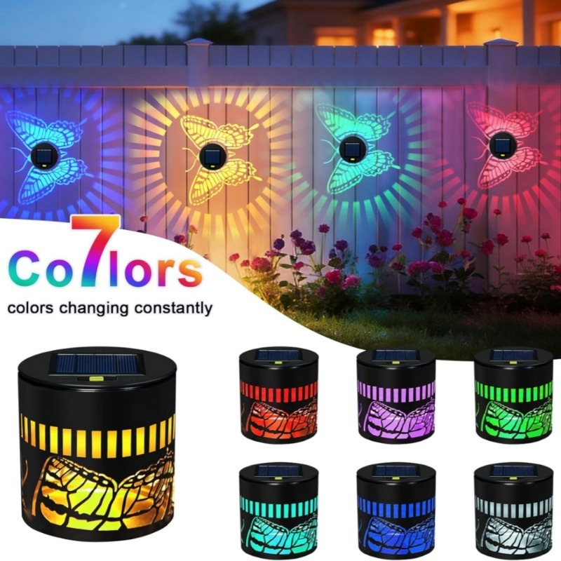 Outdoor Power Post - Decorative Solar Butterfly Lights Garden Wall