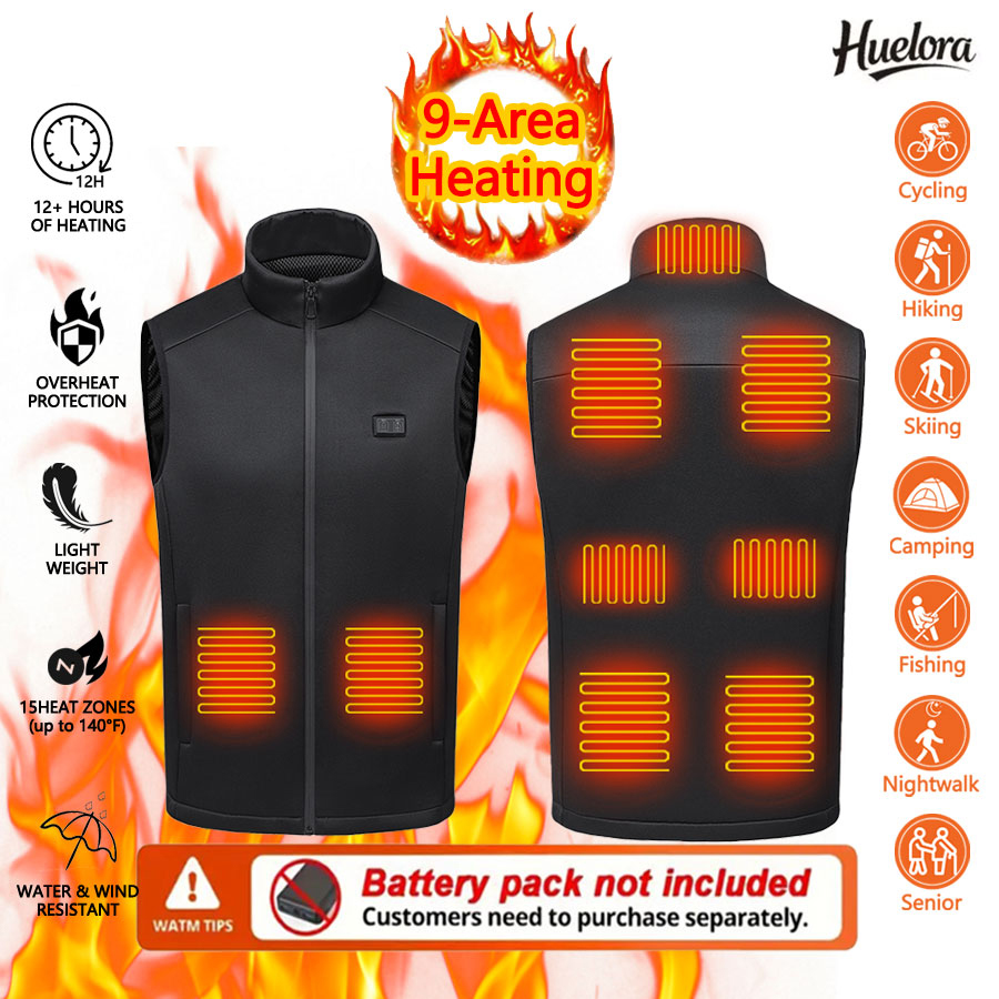 Outdoor Powersports - Winter Heating Vest 9 Area Stand-up