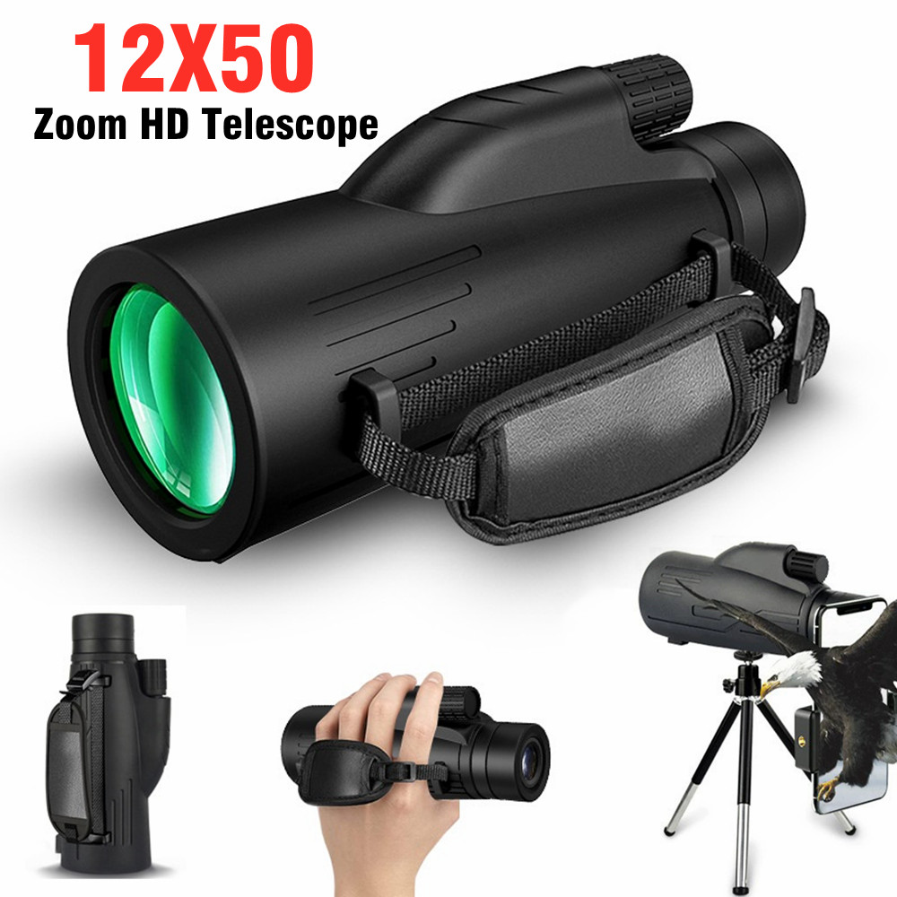 Outdoor Powersports - 12X50 Portable Zoom HD 5000M Telescope