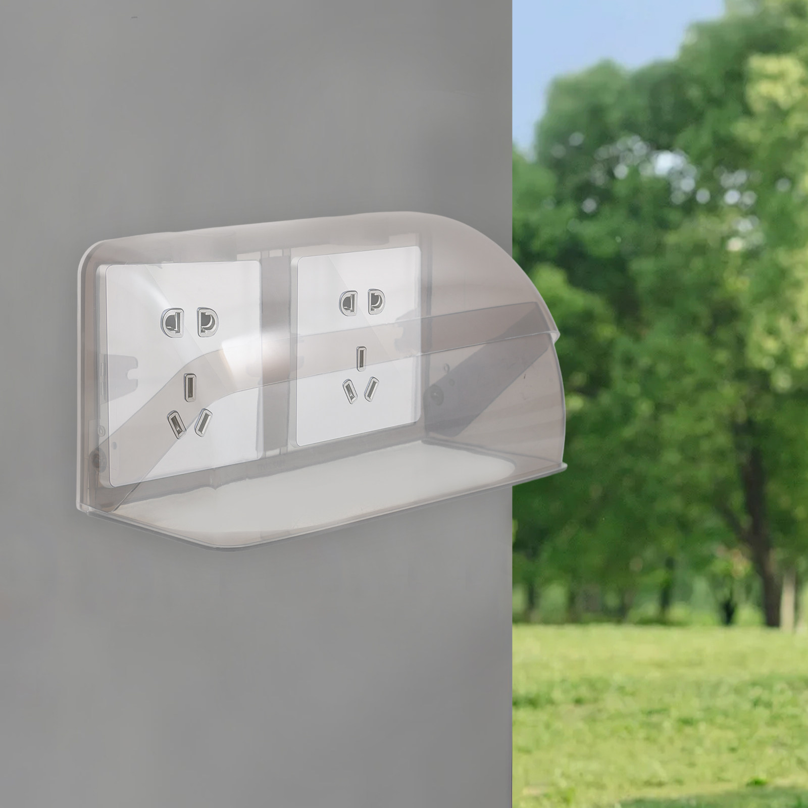 Outdoor Power Point Cover - Plastic Outdoor Waterproof Outlet Cover with
