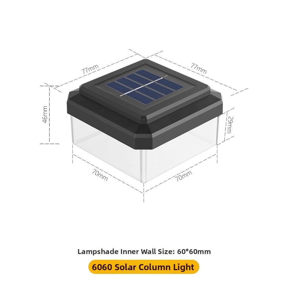 Outdoor Power Post - IP65 Waterproof Solar LED Post Cap
