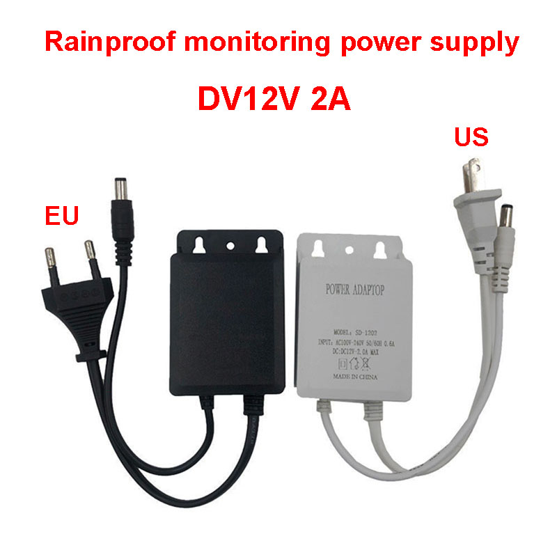 Outdoor Power Supply 12V - Power Adapter US/EU Outdoor Waterproof AC