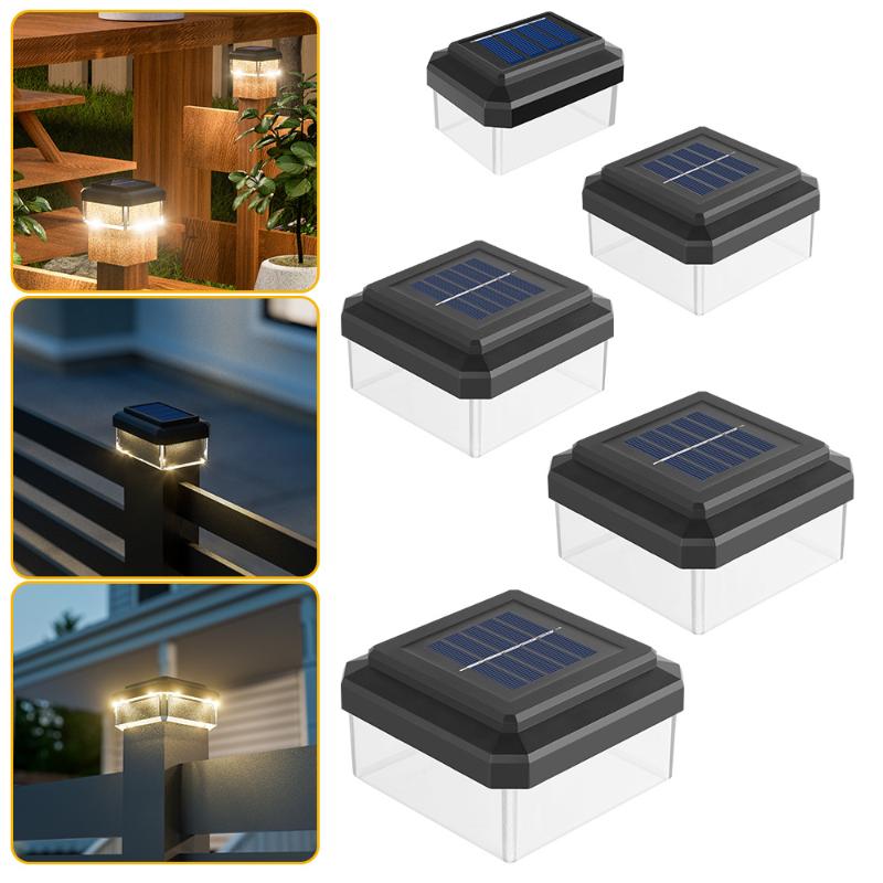 Outdoor Power Post - Solar LED Post Cap Light for