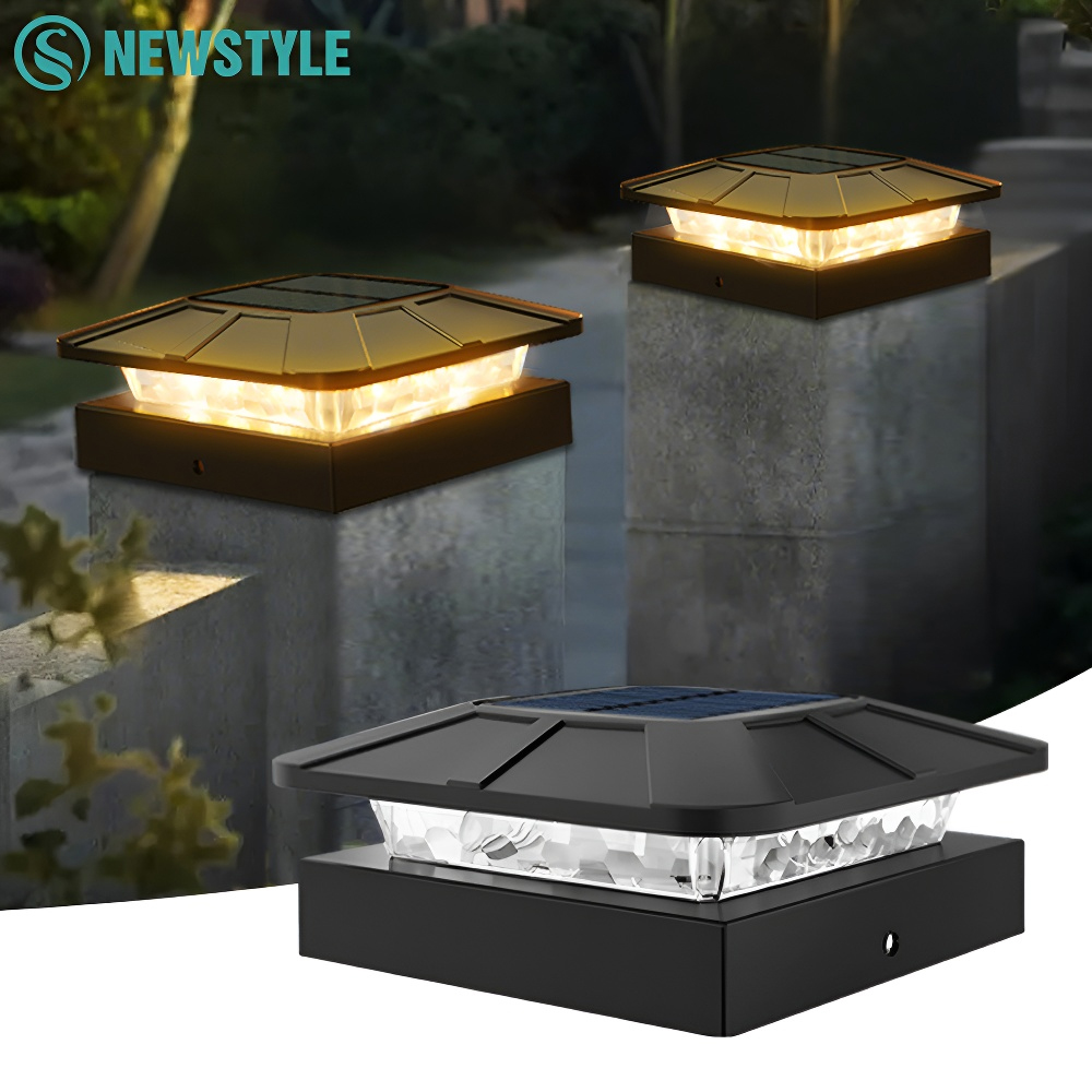 Outdoor Power Post - Solar Post Cap Light Outdoor 3