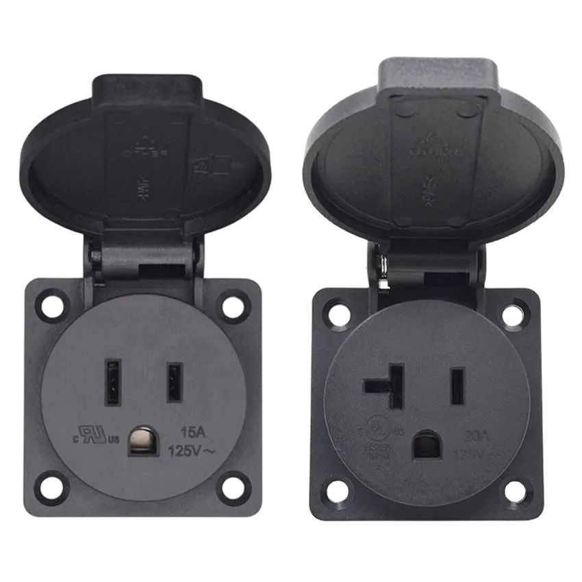 Outdoor Power Receptacle - 1PCS Universal 15A 20A America Outdoor