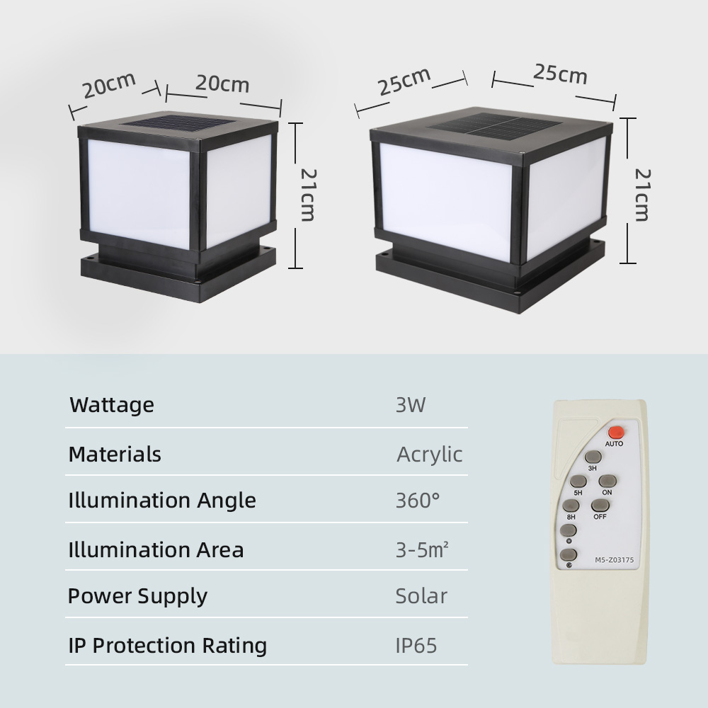 LED Solar Lights Outdoors Wate - Outdoor Power Post recension och pris
