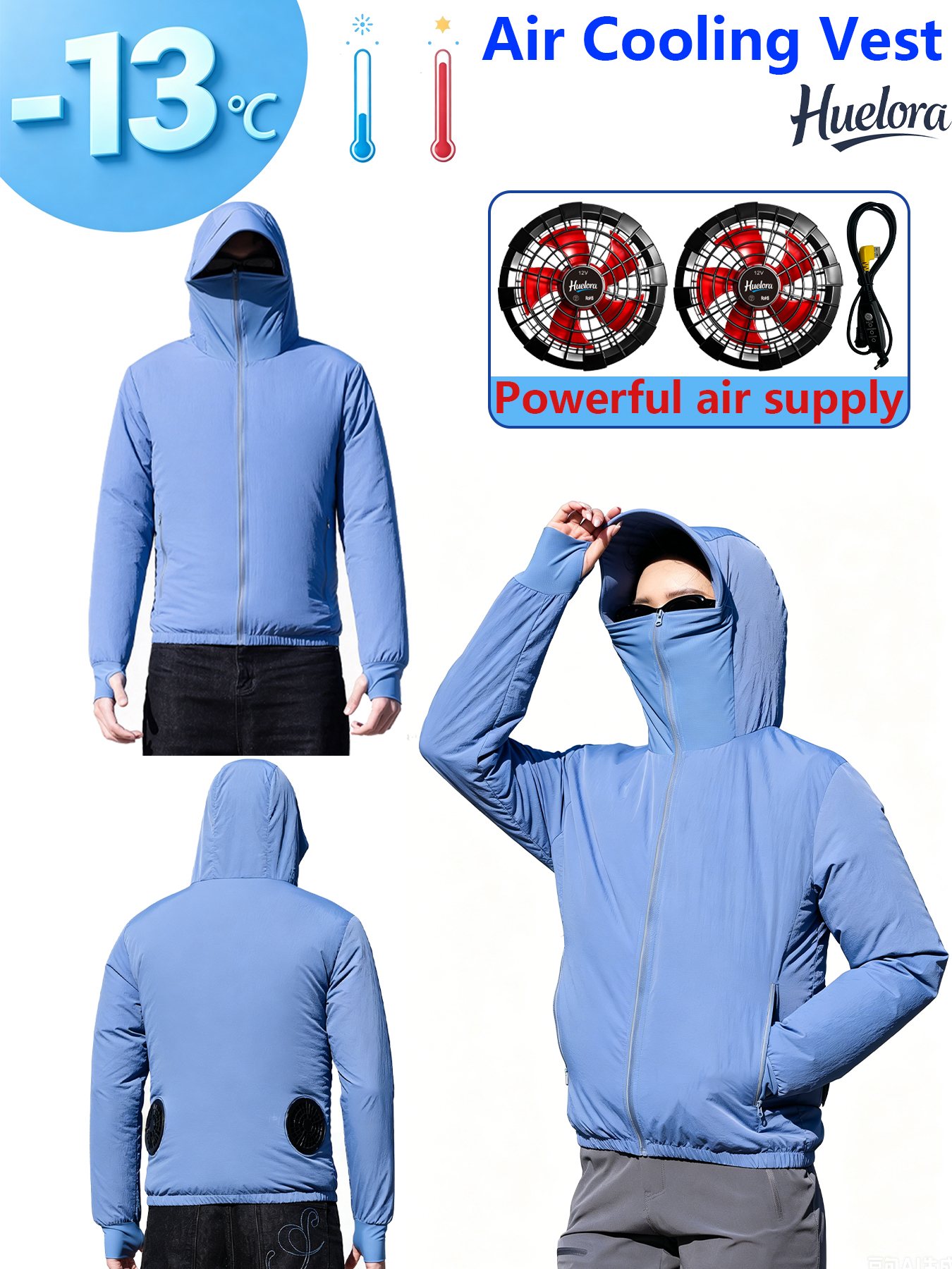 12V 3-Speed Hooded Air Cooling - Outdoor Power Works recension och pris