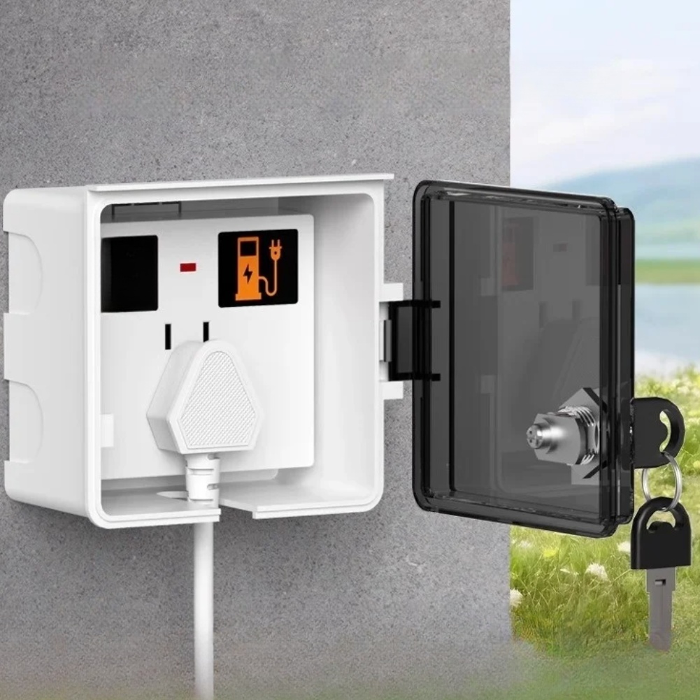 1Pcs 86 Type Lockable Socket W - Outdoor Power Point Cover recension och pris