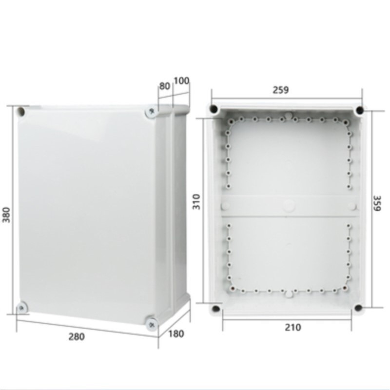 1Pc 380x280x180mm Button wirin - Outdoor Power Distribution Box recension och pris