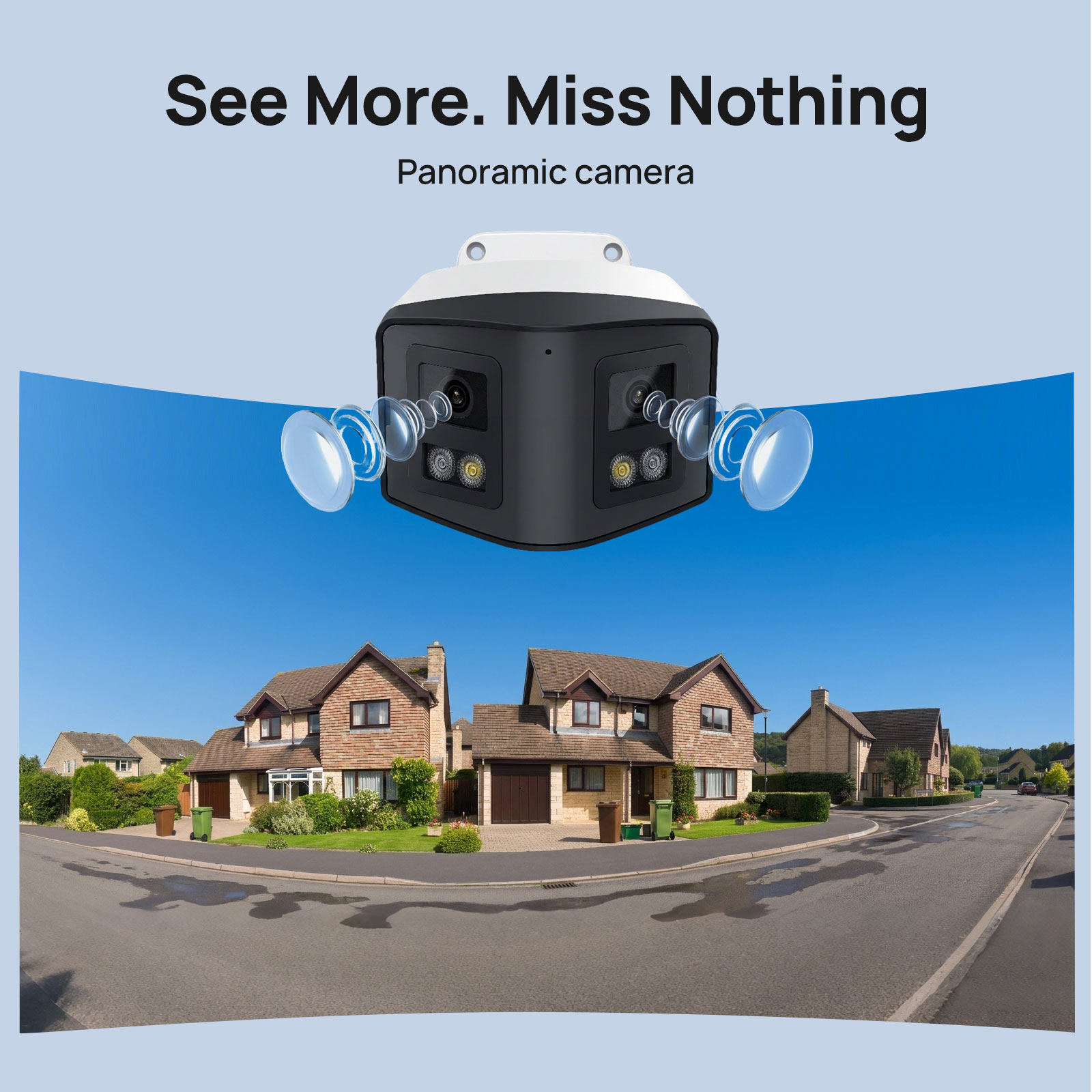 VIKYLIN 170° Panoramic Securit - Outdoor Power Post recension och pris