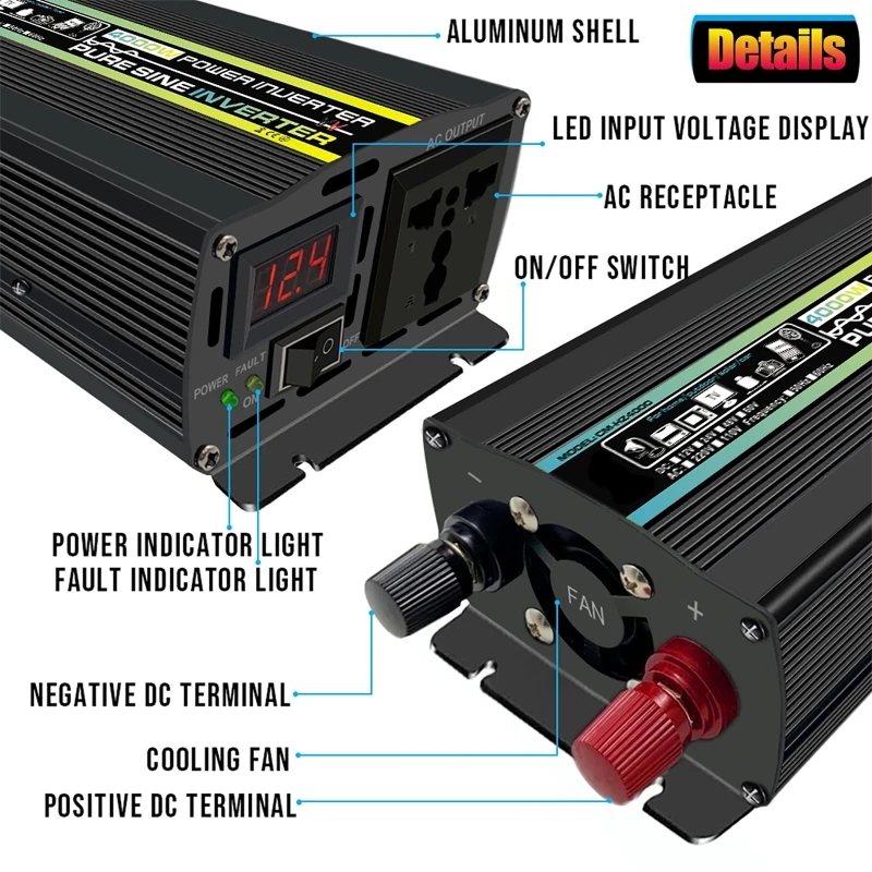 4000W Pure Sine Wave Car Inver - Ac Outdoor Power recension och pris