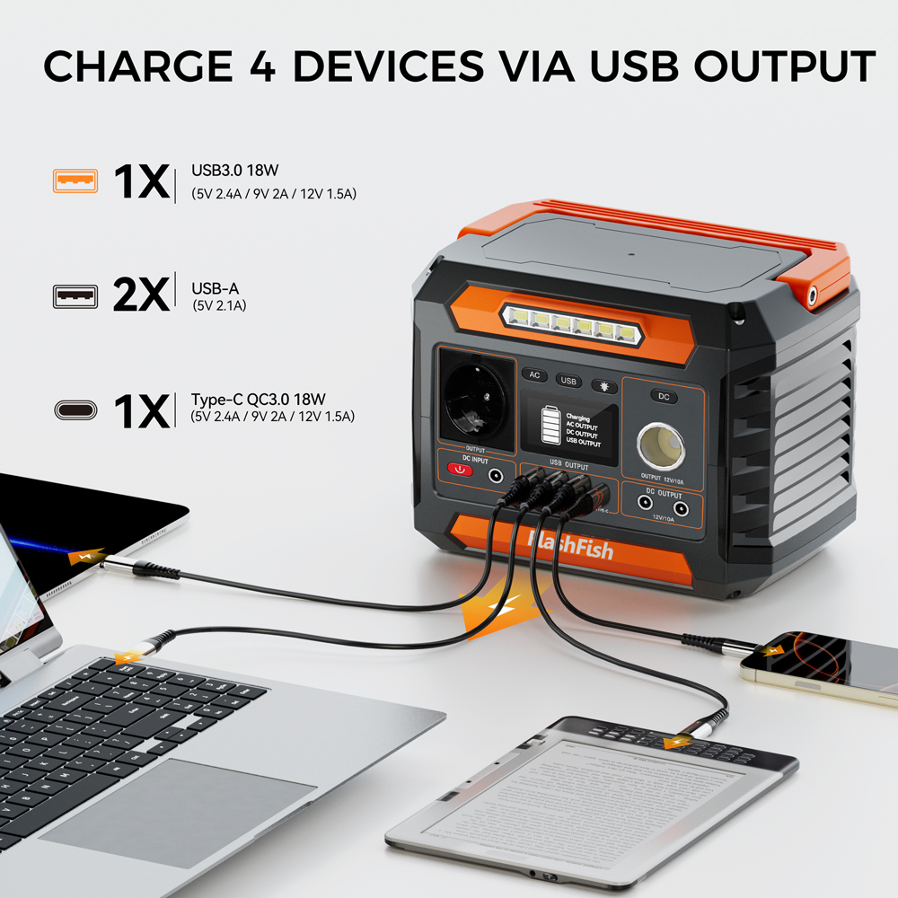 P66 Portable Power Station 300 - Outdoor Power Supply 12V recension och pris