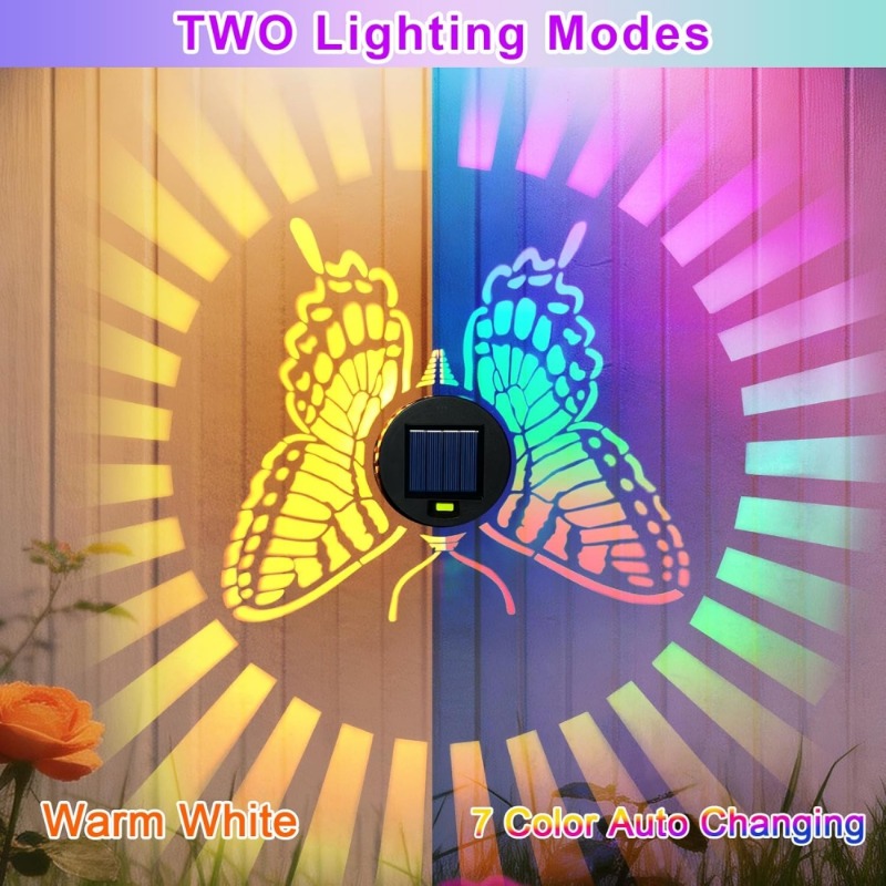 Decorative Solar Butterfly Lig - Outdoor Power Post recension och pris