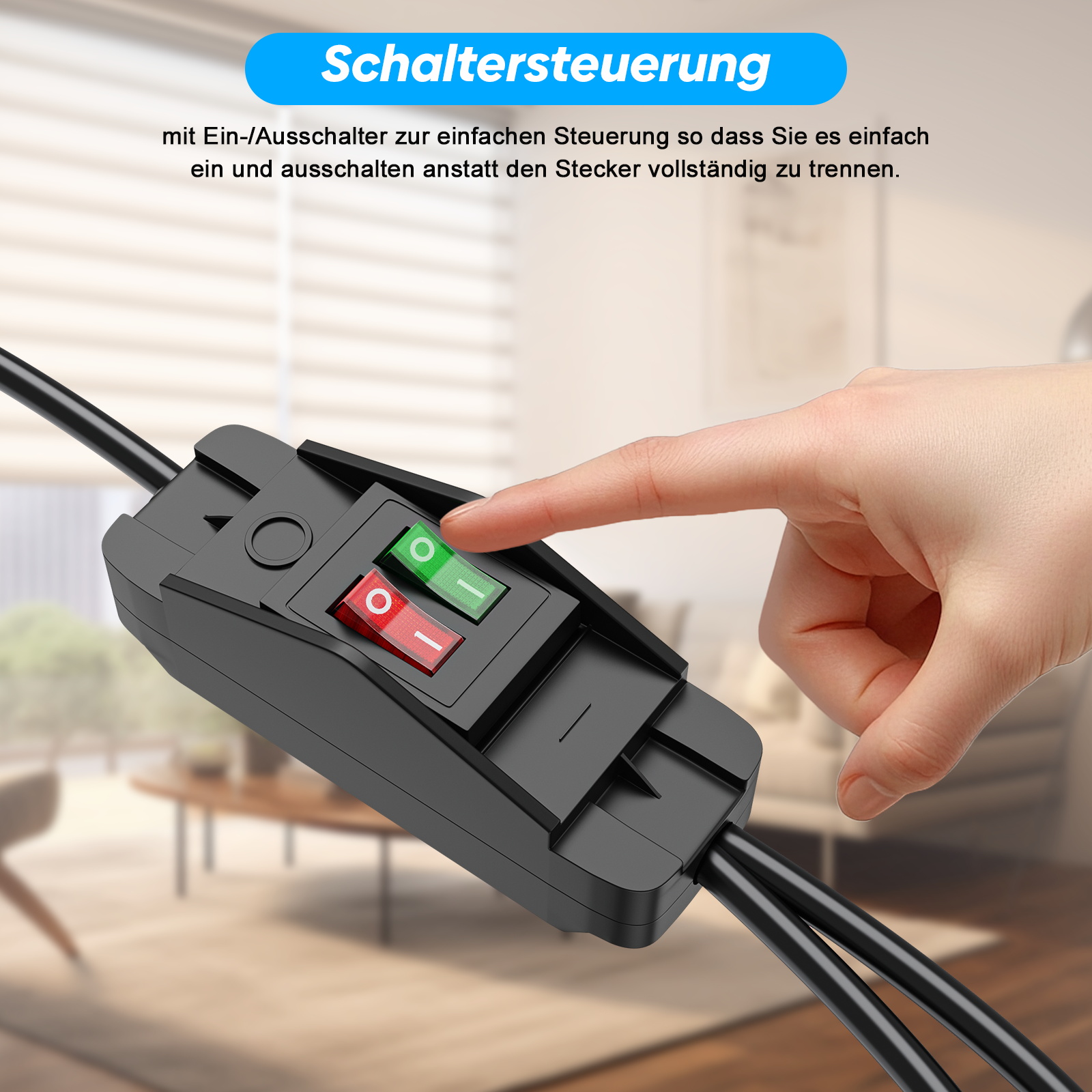 EU Plug 40cm/2m Extension Cord - Outdoor Power Extension Cord recension och pris