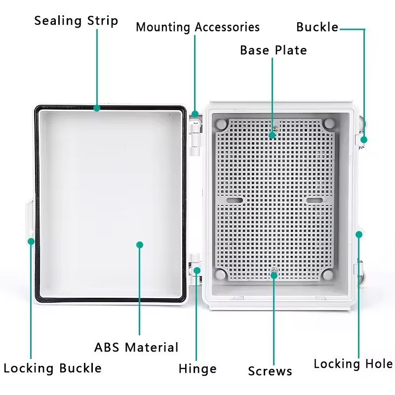 IP66 Electrical Plastic Enclos - Outdoor Power Distribution Box recension och pris