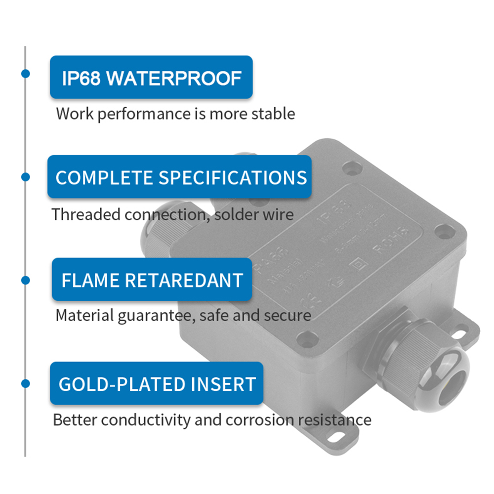 IP68 Outdoor Waterproof Juncti - Outdoor Power Distribution Box recension och pris
