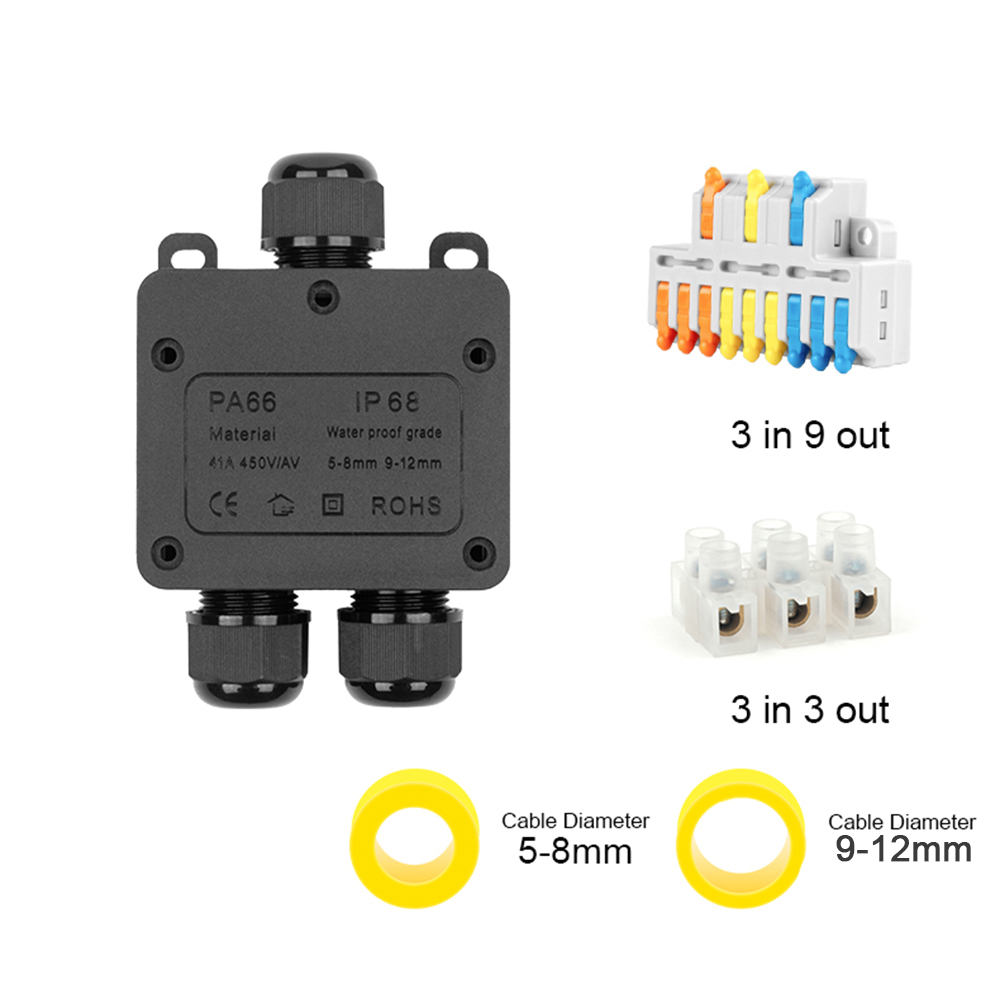 IP68 Outdoor Waterproof Juncti - Outdoor Power Distribution Box recension och pris