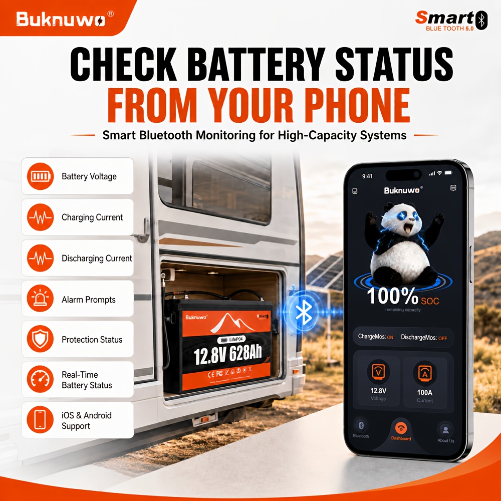 Buknuwo 12V 150/314/628Ah Smar - Outdoor Power Supply 12V recension och pris