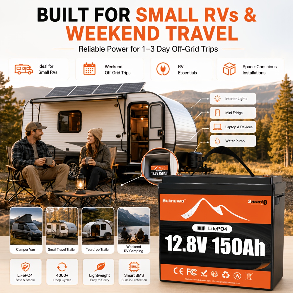 Buknuwo 12V 150/314/628Ah Smar - Outdoor Power Supply 12V recension och pris