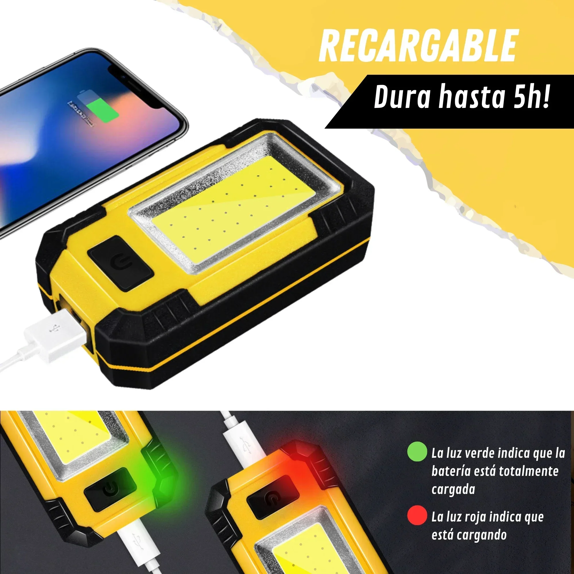 4000MaH Rechargeable Work Ligh - Outdoor Power Works recension och pris