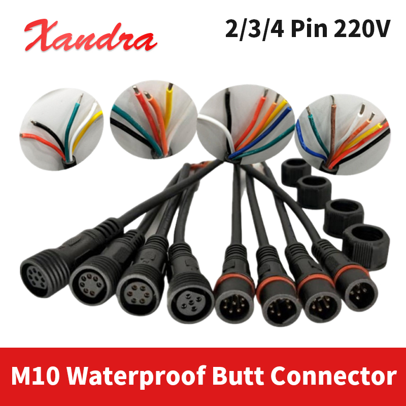 M10 2Pin 3/4 Pin Waterproof Bu - Outdoor Power Extension Cord recension och pris
