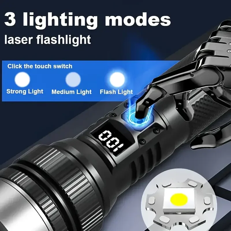 900000LM Powerful LED Flashlig - Outdoor Power Works recension och pris