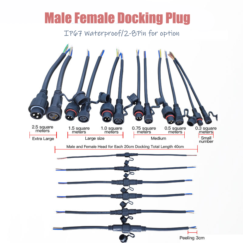 Male Female Extension Wire Con - Outdoor Power Extension Cord recension och pris
