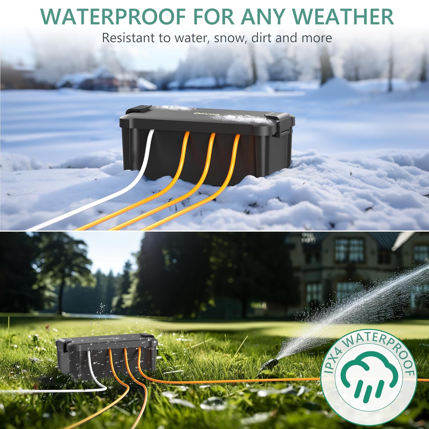 Diivoo Outdoor Waterproof Elec - Outdoor Power Extension Cord recension och pris