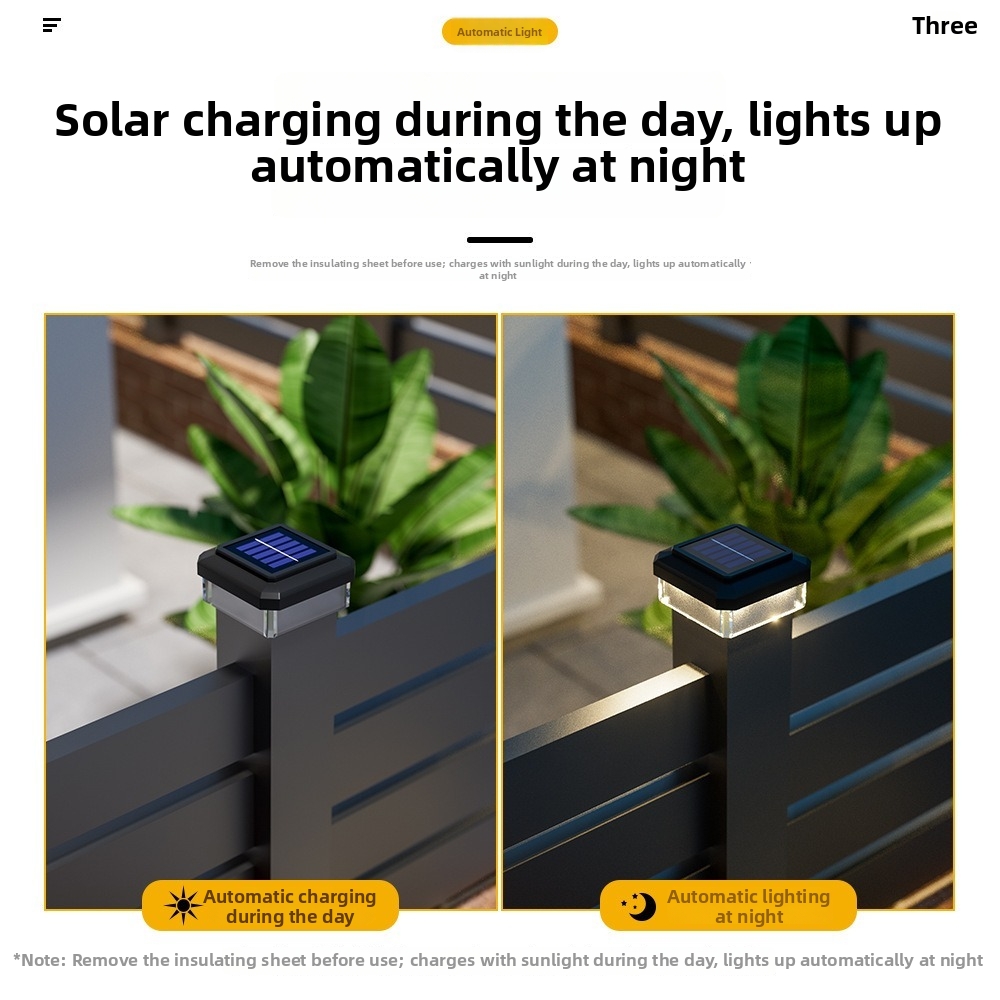IP65 Waterproof Solar LED Post - Outdoor Power Post recension och pris