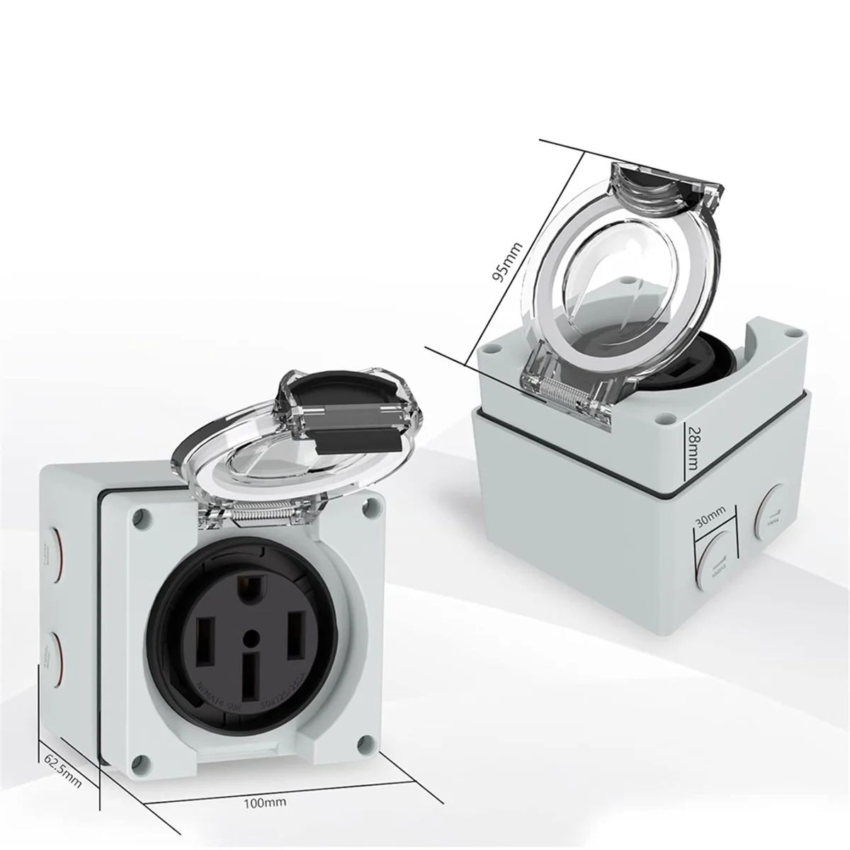 Power Outlet Box, 125/250Volt  - Outdoor Power Receptacle recension och pris