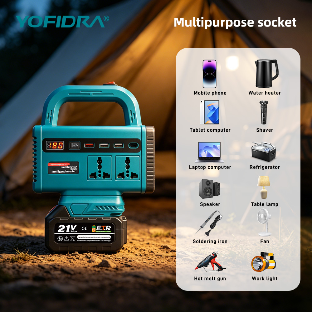 YOFIDRA 220V Portable Power In - Ac Outdoor Power recension och pris