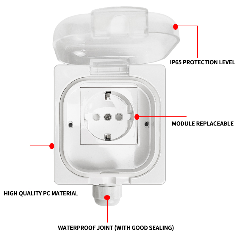 IP65 Waterproof Outdoor Socket - Outdoor Power Point Cover recension och pris