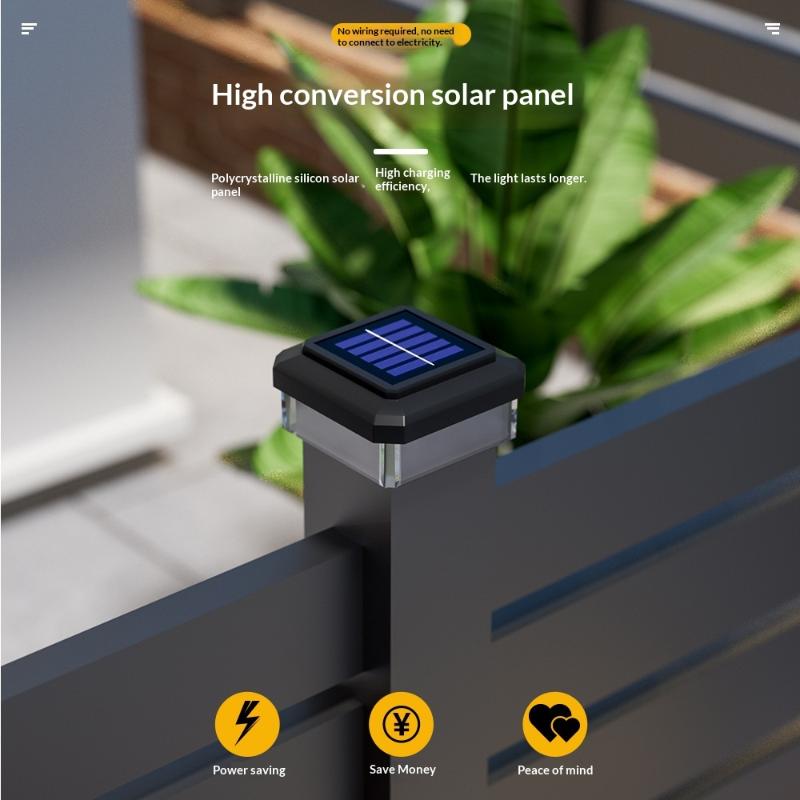 Solar LED Post Cap Light for O - Outdoor Power Post recension och pris