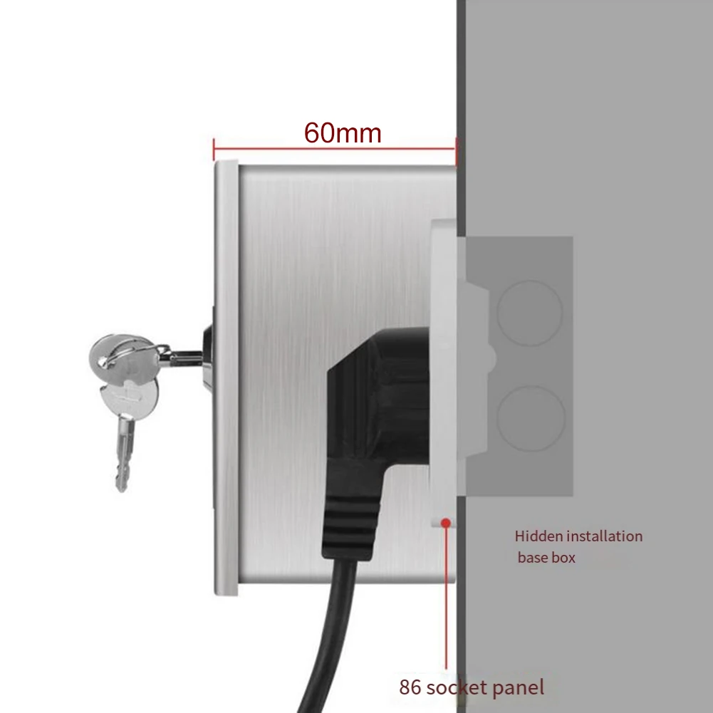 Waterproof Stainless Steel Ele - Outdoor Power Point Cover recension och pris