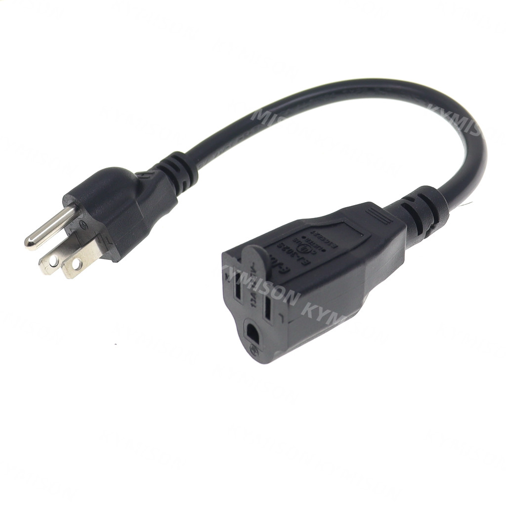 USA 3 Prong Male Plug to Femal - Outdoor Power Extension Cord recension och pris