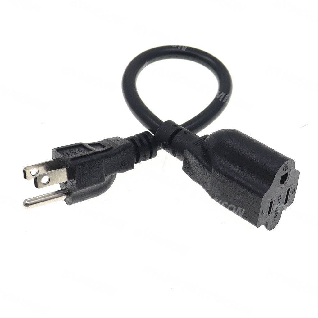 USA 3 Prong Male Plug to Femal - Outdoor Power Extension Cord recension och pris