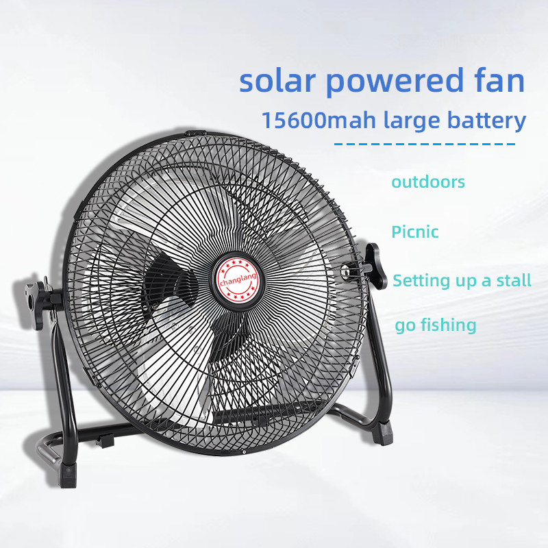 14 Inch Portable Solar Fan,Rec - Outdoor Power Supply 12V recension och pris