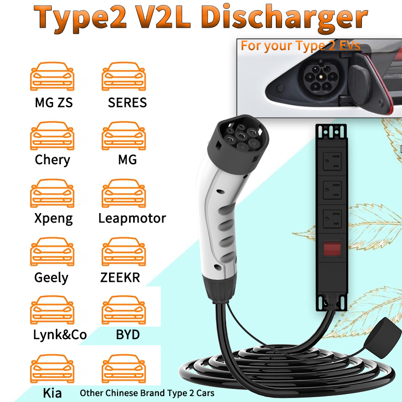 WUFEN Portable Type 2 V2L Cabl - Ac Outdoor Power recension och pris