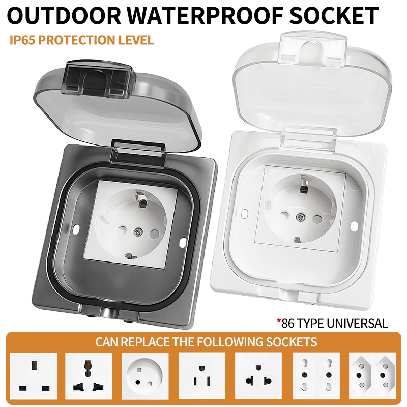 IP65 Waterproof Outdoor Socket - Outdoor Power Receptacle recension och pris