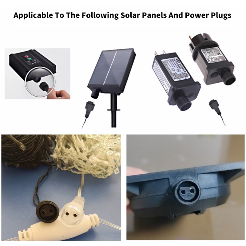 2Pin LED Connector with 25cm W - Outdoor Power Extension Cord recension och pris