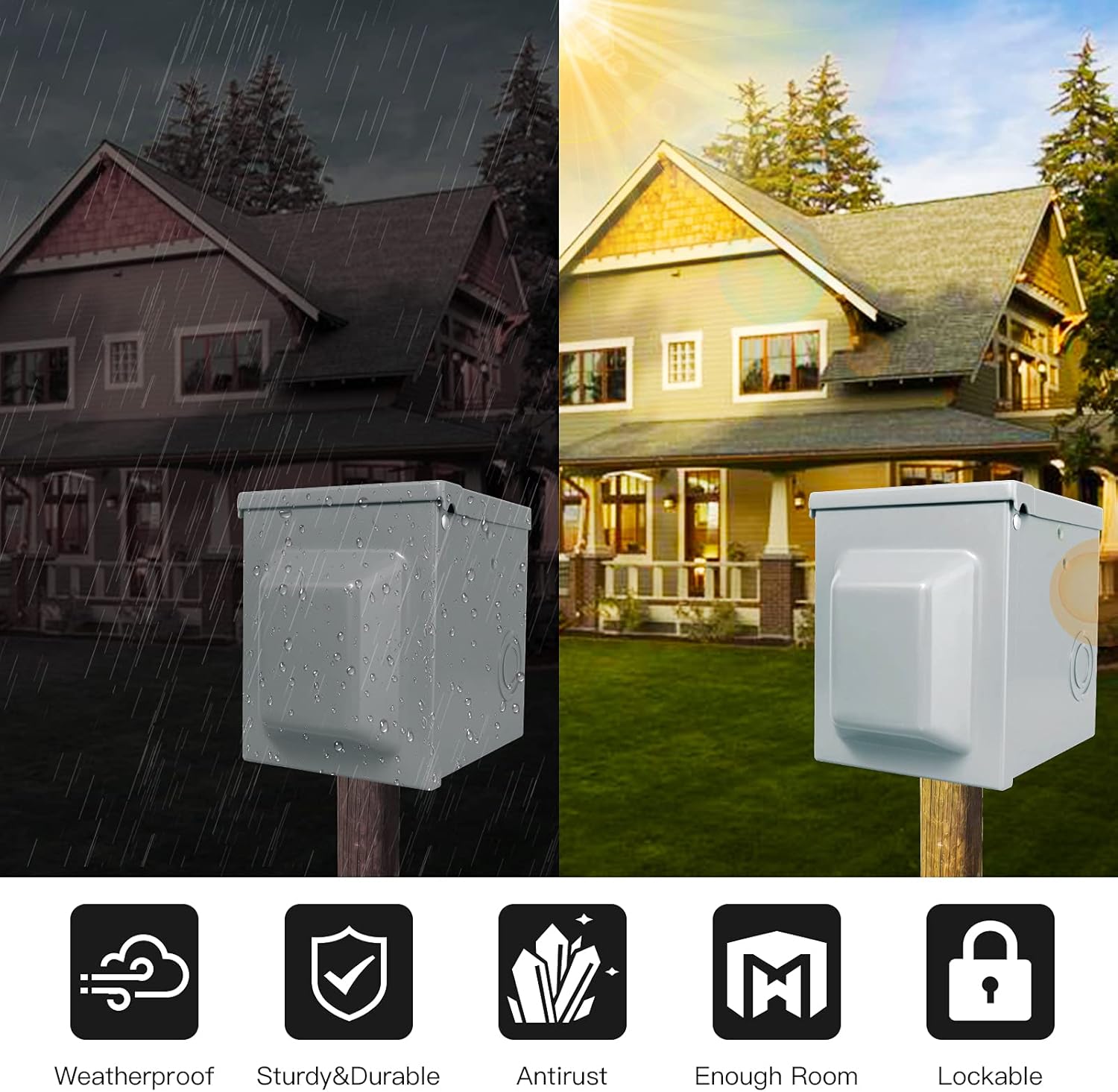 30/50 Amp 125/250 Volt RV Powe - Outdoor Power Receptacle recension och pris