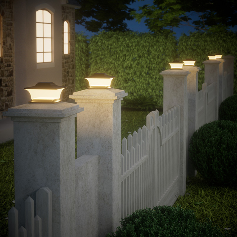 Solar Post Cap Light LED Fence - Outdoor Power Post recension och pris