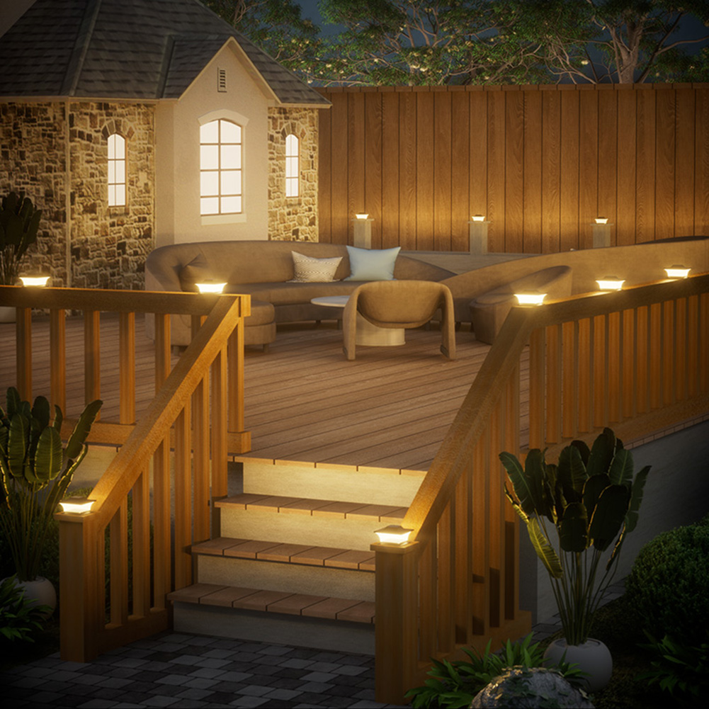 Solar Post Cap Light LED Fence - Outdoor Power Post recension och pris