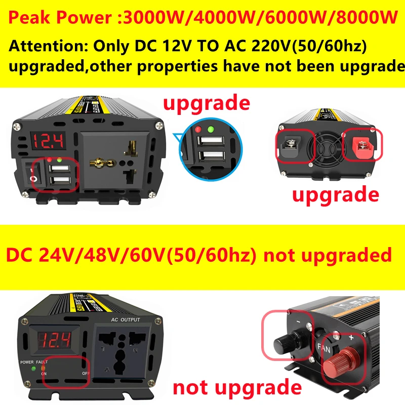 6000W DC12/24V to AC 220V Pure - Ac Outdoor Power recension och pris
