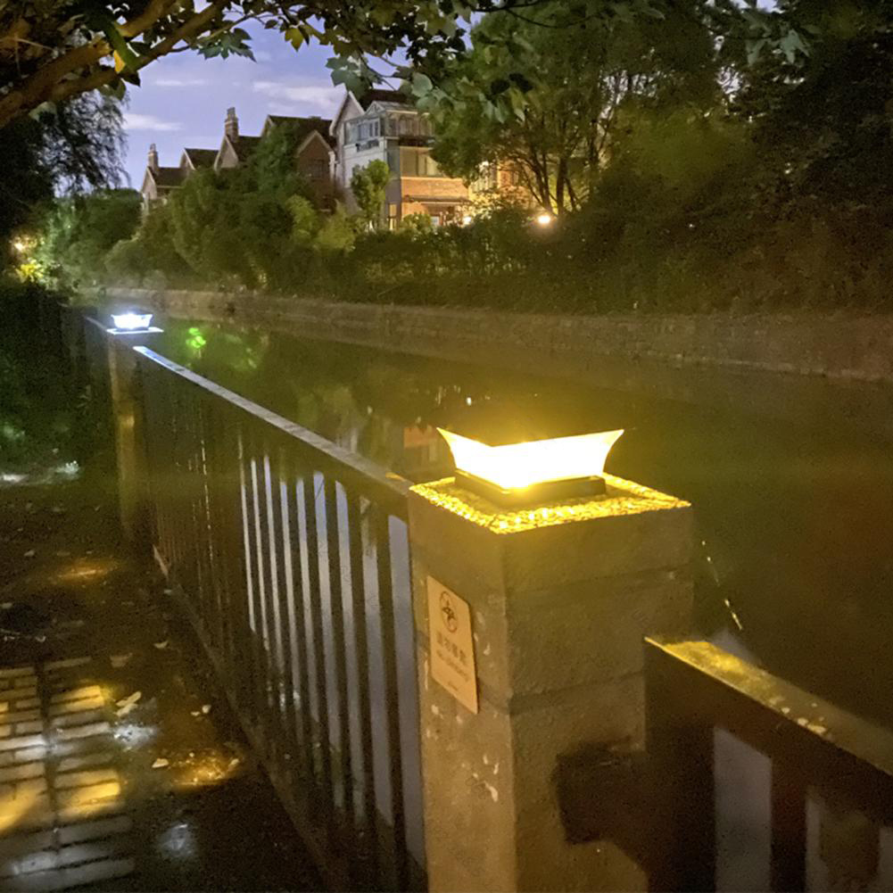 1/2Pcs Solar Powered Fence Lig - Outdoor Power Post recension och pris